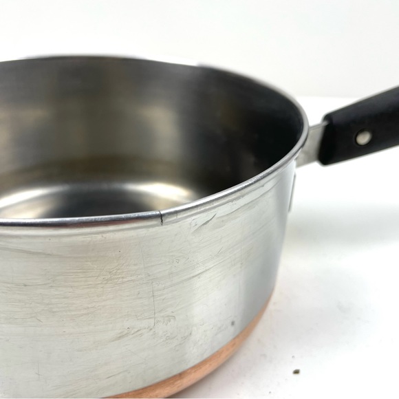 Revere Ware Pre 1968 2 Quart Copper Clad Sauce Pan - Picture 10 of 12